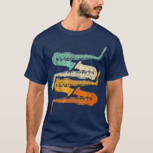 Vintage Retro 70s Saxophone For Sax T-Shirt
