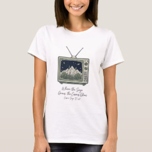 Vintage Retro 70s TV Cosmic Galaxy Nature T-Shirt