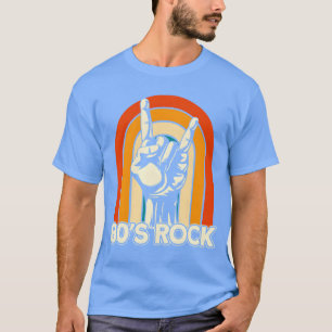 Vintage Retro 80s Rock French Fries Fork boy T-Shirt