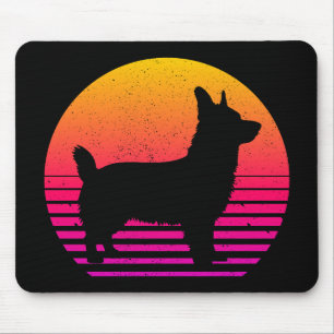 Vintage Retro 80's Style Corgi Mouse Mat