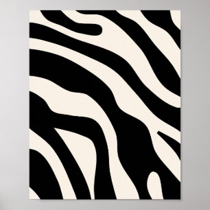 Vintage Retro Abstract Black Poster