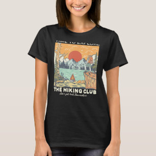 Vintage Retro Adventure Camping Hiking Camp Time t T-Shirt