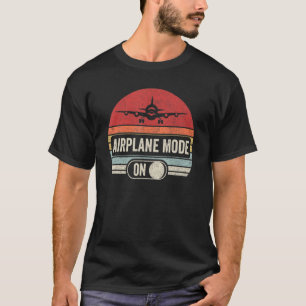 Vintage Retro Aeroplane Mode Pilot T-Shirt
