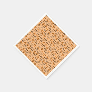 vintage retro aeroplane pattern napkin