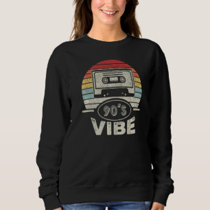 Vintage Retro Aesthetic Costume Party Print 90s Vi Sweatshirt