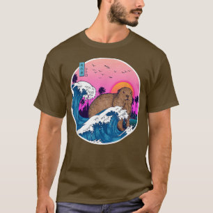 Vintage Retro Aesthetic Japan Great Wave Rodents G T-Shirt