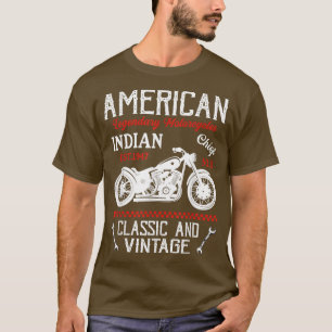 Vintage Retro American Motorcycle Old Biker T-Shirt