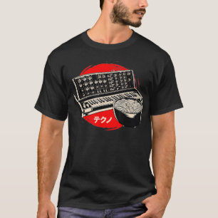 Vintage Retro Analogue Japanese Synth Synthesizer  T-Shirt