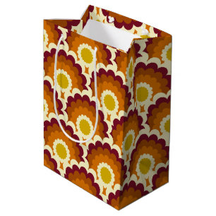 Vintage retro and mod 60s 70s gift bag