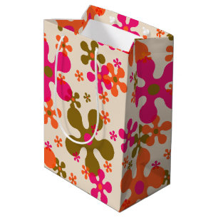 Vintage retro and mod 60s 70s gift bag