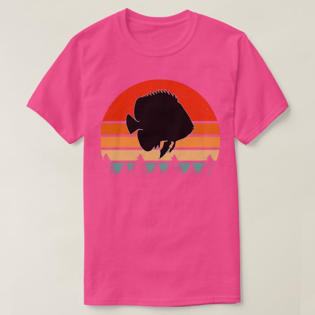 Vintage Retro Angelfish Lover Gift Classic TShirt (Design Front)