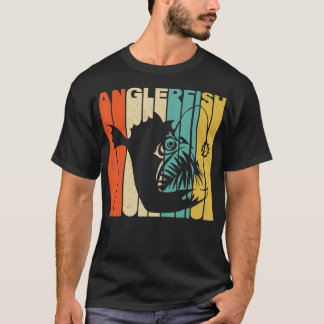Vintage Retro Anglerfish Silhouette T-Shirt