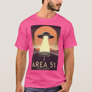 Vintage Retro Area 51 Poster Roswell New Mexico D T-Shirt