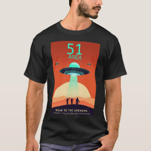 Vintage Retro Area 51 Poster  Roswell New Mexico D T-Shirt
