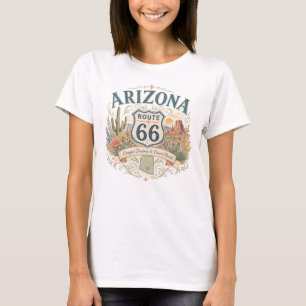 Vintage Retro Arizona Mother Road Canyon Desert  T-Shirt