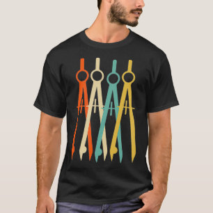 Vintage Retro Art Architect Architecture Gift T-Shirt