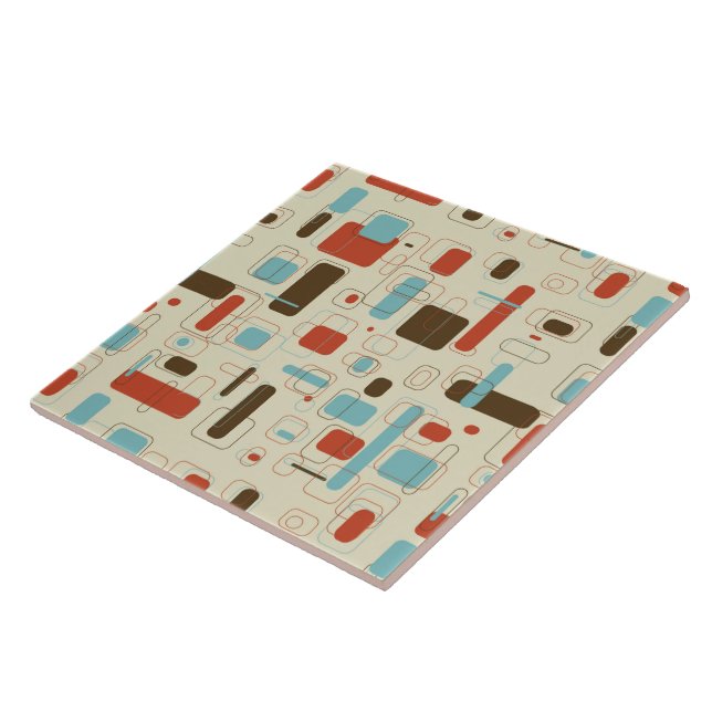 Vintage Retro Art Deco Pattern Tile (Side)