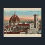 Vintage Retro Art Florence Italy Italia Cathedral Postcard<br><div class="desc">Vintage Retro Art Florence Italy Italia Cathedral Cattedrale Duomo Santa Maria del Fiore,  vintage, travel, italy, italian, retro, florence, firenze, cathedral, vintage travel, retro travel, travel, vintage florence, vintage firenze, il duomo firenze, florence cathedral, vintage italian, vintage florence italy</div>