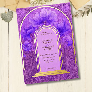 Vintage Retro Art Nouveau Botanical Garden Frame