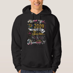 Vintage Retro August Girl 2009 13 Years Old 13th B Hoodie