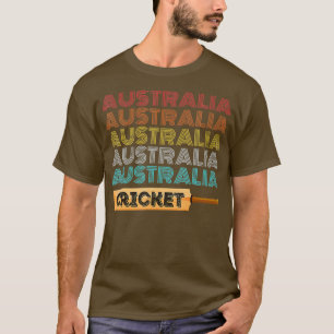 Vintage Retro Australia Cricket T-Shirt