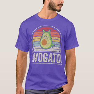Vintage Retro Avogato Cat Avocado Cinco De Mayo T-Shirt
