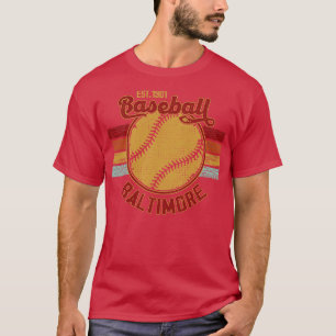 Vintage Retro Baltimore Baseball Est 1901 Baseball T-Shirt