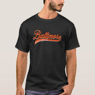 Vintage Retro Baltimore Baseball Script Classic T-Shirt