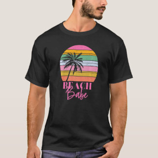 Vintage Retro Beach Babe Bridal Bachelorette Party T-Shirt