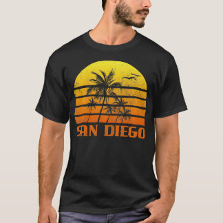 Vintage Retro Beach Vacation San Diego California  T-Shirt