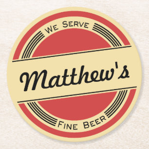 Vintage Retro Beer Coaster