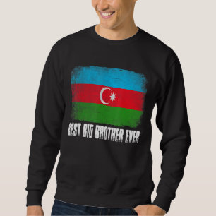 Vintage Retro Best Big Brother Ever Men Azerbaijan Sweatshirt