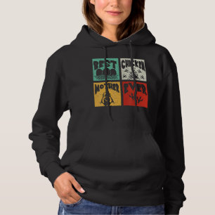 Vintage Retro Best Chicken Mother Ever Farmer Fam Hoodie