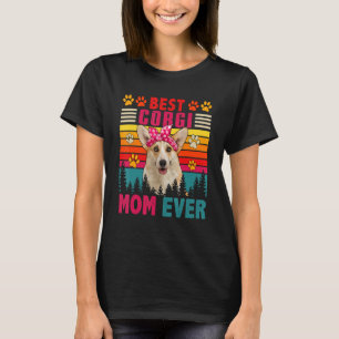 Vintage Retro Best Corgi Mom Ever Cute Dog Headban T-Shirt