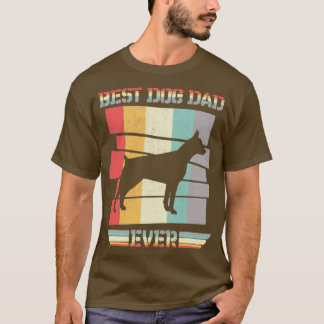 VINTAGE RETRO BEST DOG DAD EVER DOBERMAN FATHERS D T-Shirt