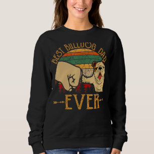 Vintage Retro Best Frenchie Dad Ever French Bulldo Sweatshirt