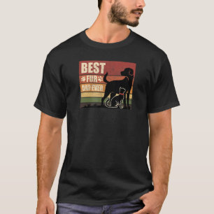 Vintage Retro Best Fur Dad Ever For Dog And Cat Ow T-Shirt