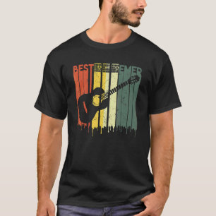 Vintage Retro Best Guitar Dad Ever Chords Father's T-Shirt
