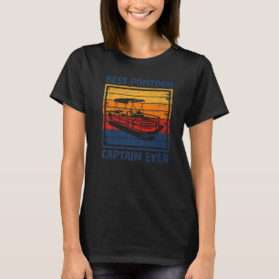 Vintage Retro Best Pontoon Captain Ever 1 T-Shirt