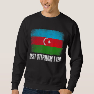 Vintage Retro Best Stepmom Ever Women Azerbaijan F Sweatshirt