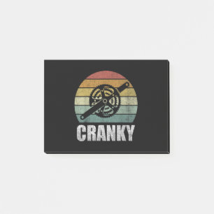 Vintage Retro Bicycle Cranky Gifts For Cycling Post-it Notes