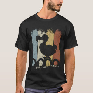 Vintage Retro Bird Silhouette Dodo Or Not DoDo Pun T-Shirt