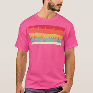 Vintage Retro Birds On A Wire Bird Lover Gifts T-Shirt
