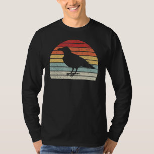 Vintage Retro Black Crow Raven Bird 1 T-Shirt