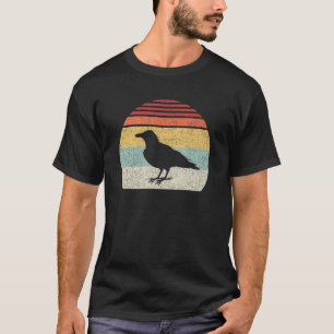 Vintage Retro Black Crow Raven Bird T-Shirt