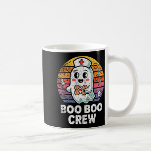 Vintage Retro Boo Boo Crew Nurse Halloween Nurses Coffee Mug