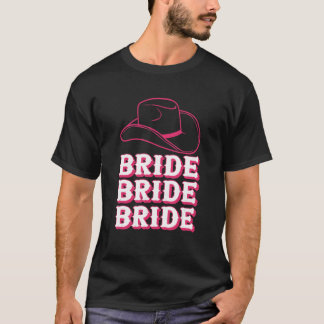 Vintage Retro Bride Rodeo Cowgirl Bachelorette Par T-Shirt