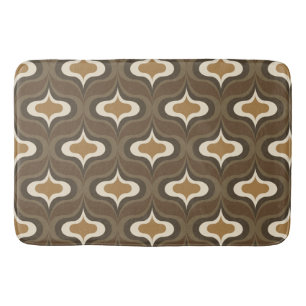Vintage Retro Brown Bath Mat