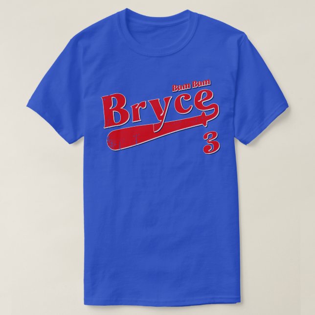 Vintage Retro Bryce Baseball Bam Bam T-Shirt (Design Front)