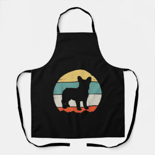 Vintage Retro Bulldog Gift For Dog Dad Dog Mum Apron
